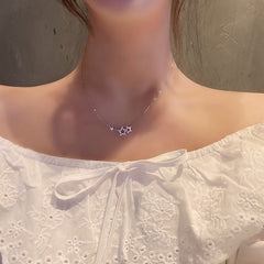 Silver Star Pendant Necklace