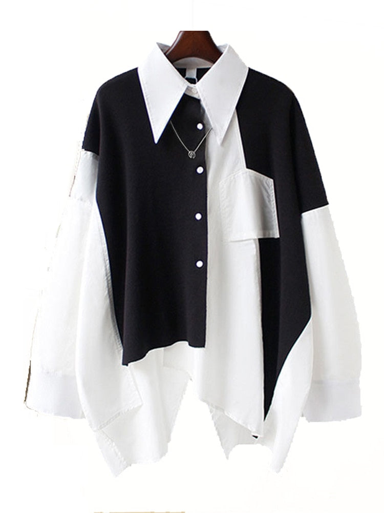 Harajuku Black White Outfit Set