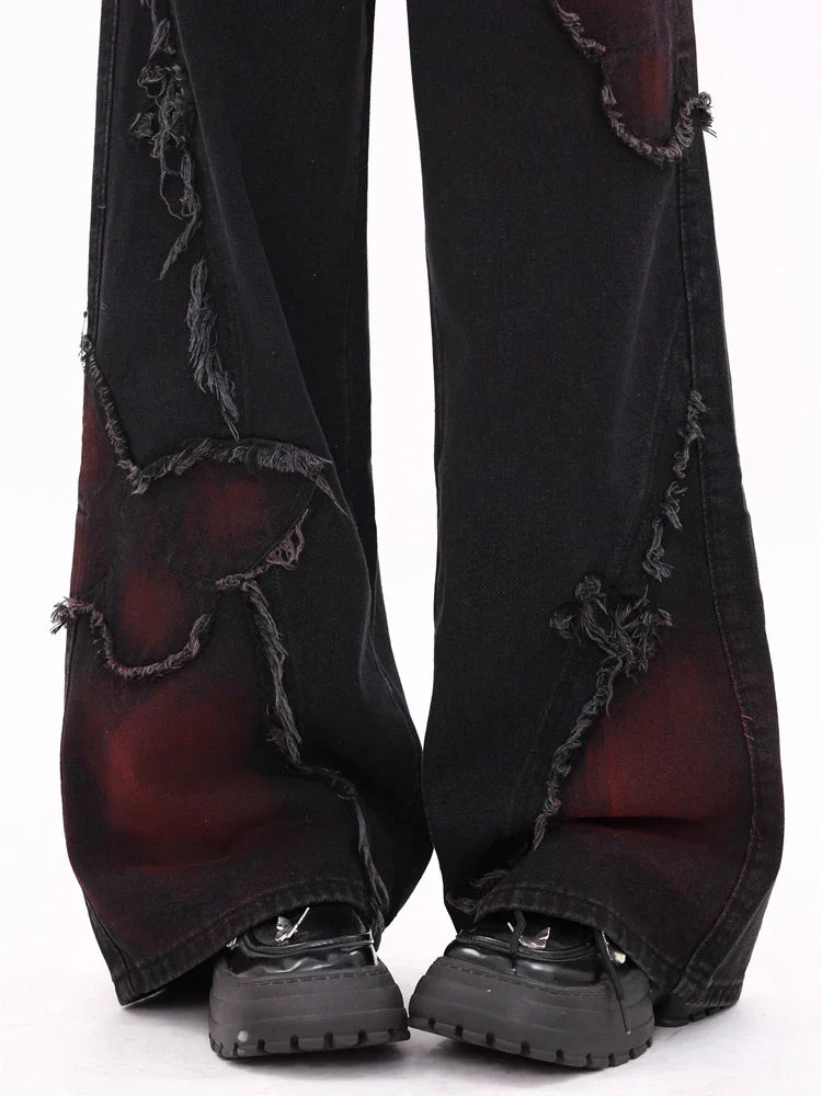 Y2K Butterfly Wide Leg Jeans