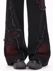 Y2K Butterfly Wide Leg Jeans