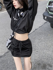 Y2K Techwear 2 Piece Set