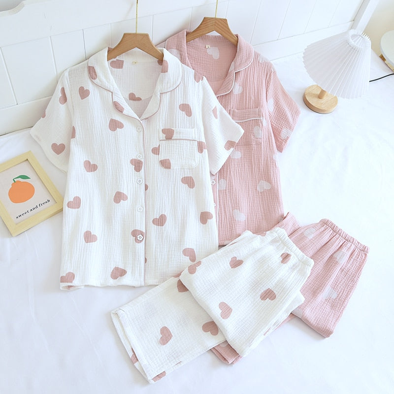 Pastel Heart Kawaii Pajamas