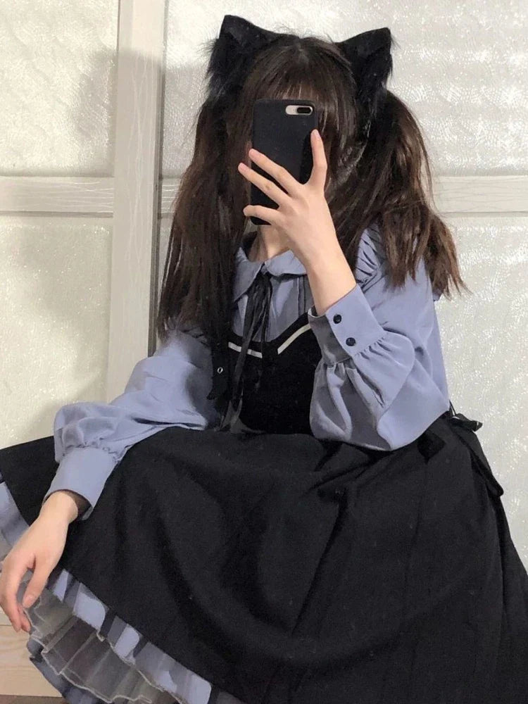 Kawaii Lolita School Dress Outfit