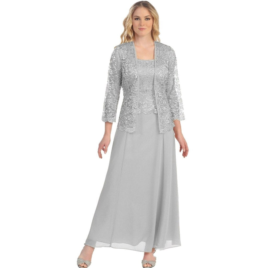 Elegant Evening Lace Chiffon Vestidos De Fiesta Female Clothing Dress