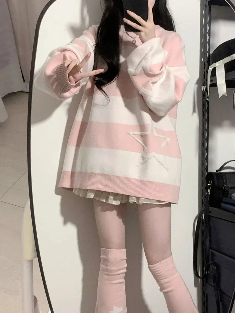 Y2K Japaneese Loose Sweater