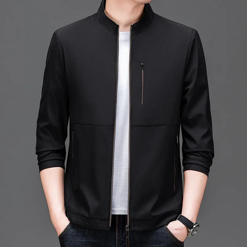 Caleb - Men's Mandarin Collar Jacket