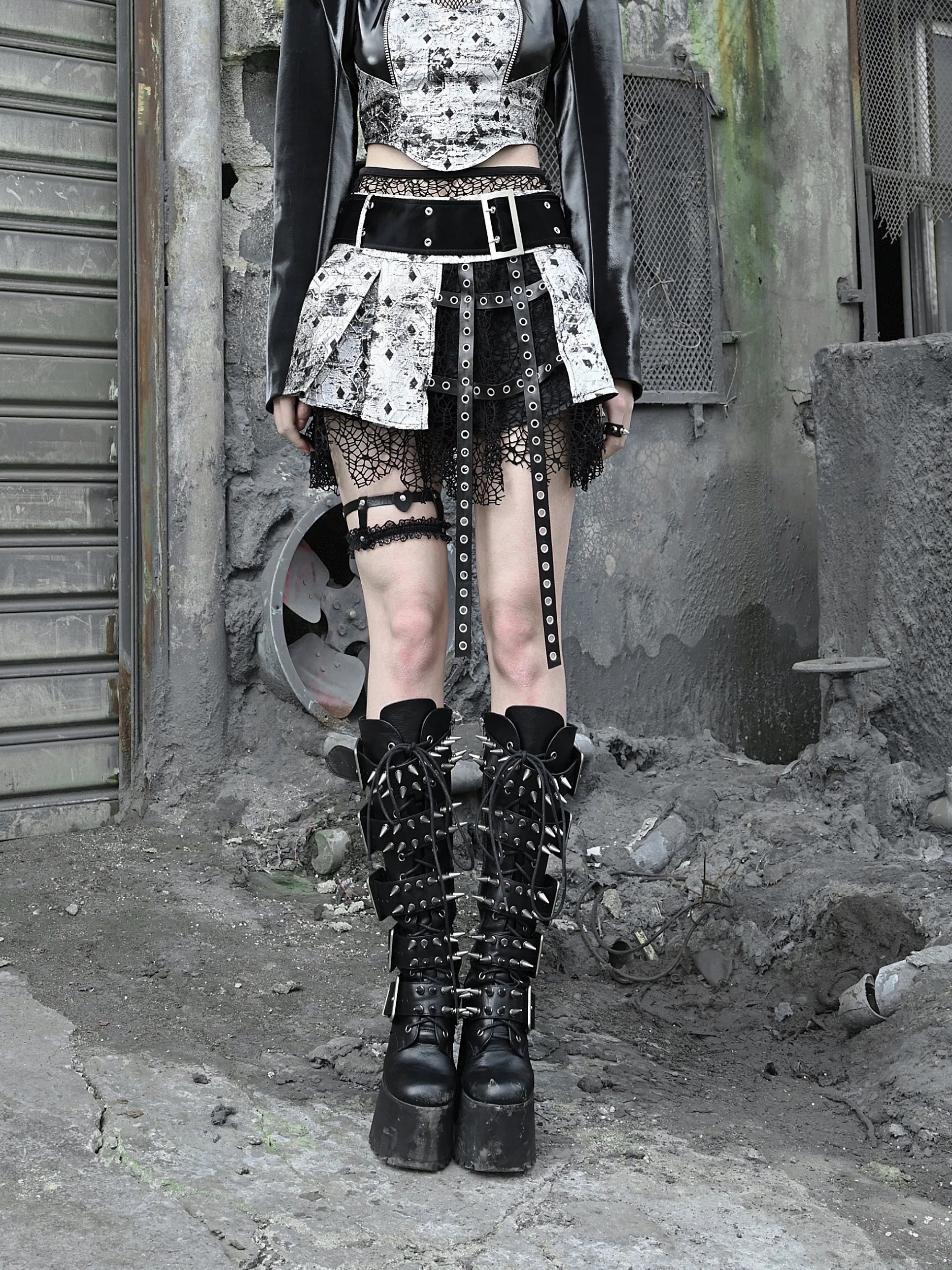 Harajuku Gothic Outfit Set - Top & Skirt
