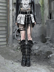Harajuku Gothic Outfit Set - Top & Skirt