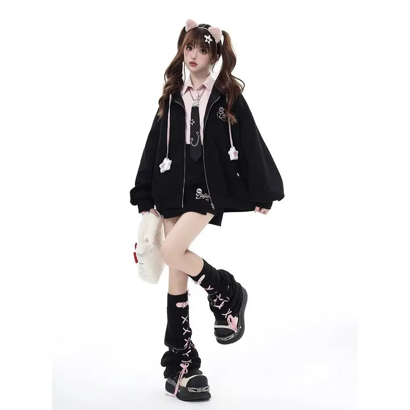 Kawaii Aesthetic Zipper Hoodie