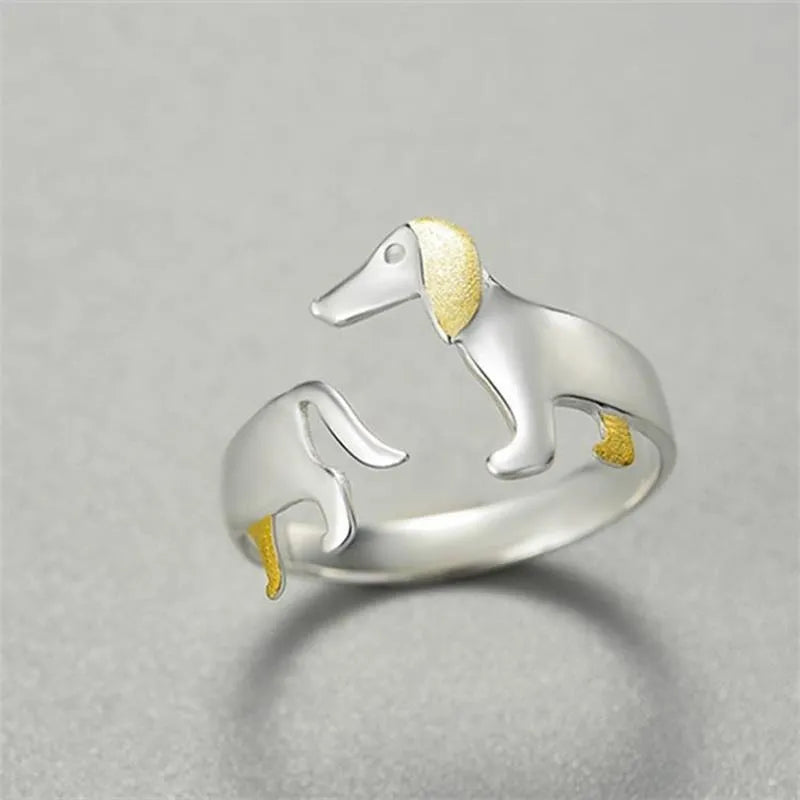 Kawaii Dog Open Ring