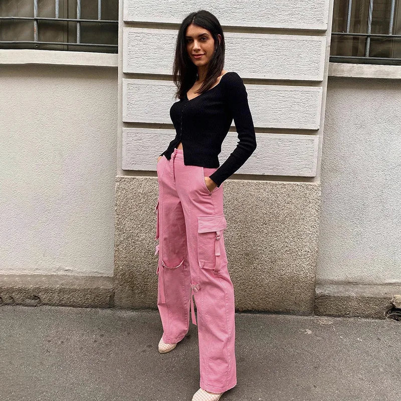 Pastel Techwear Cargo Pants
