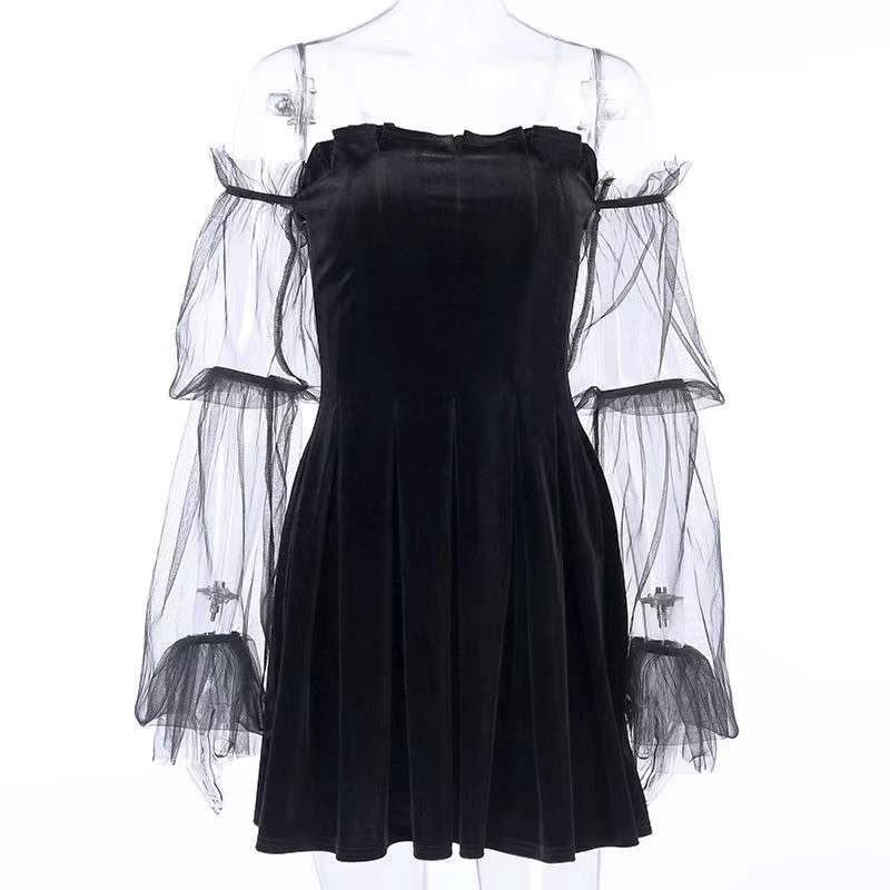 Vintage Gothic Dark Dress