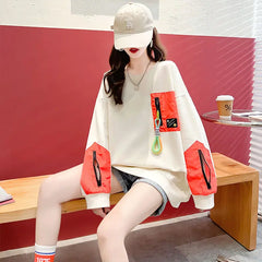 Contrast Zipper Casual Sweater