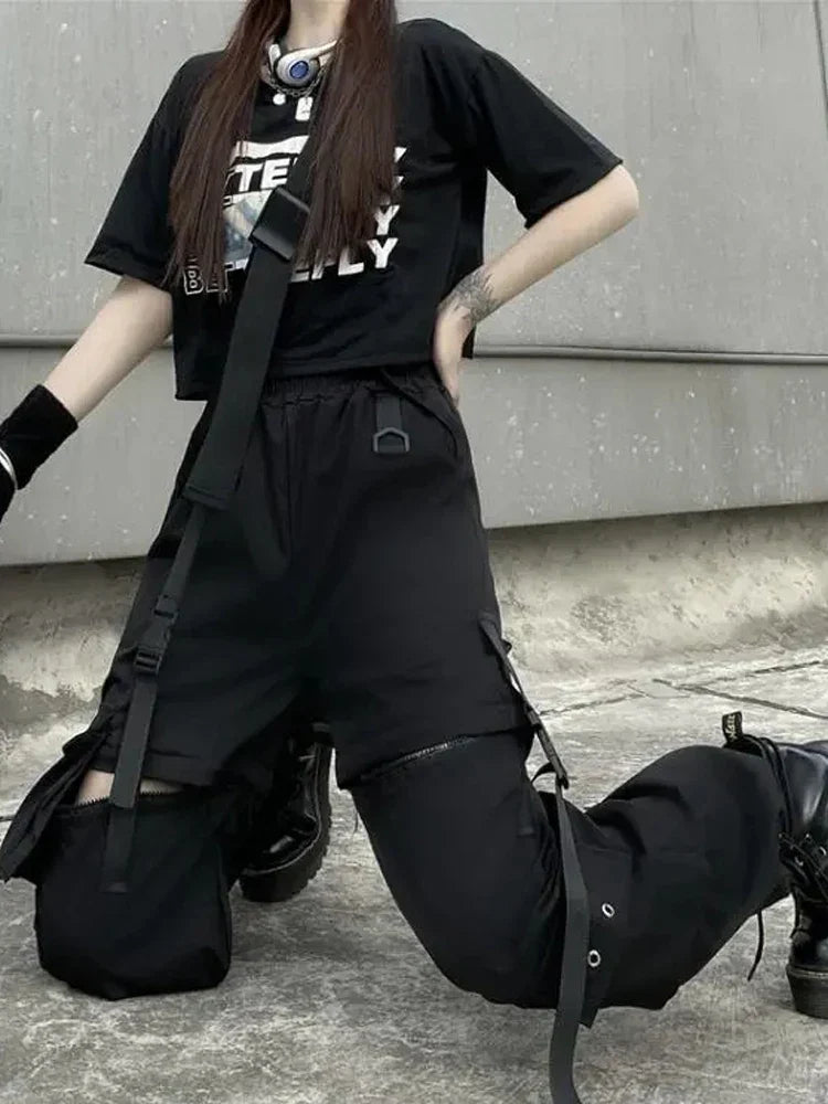 Gothic Techwear Cargo Pants
