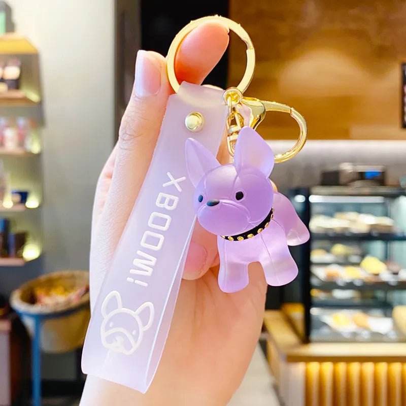 Crystal Dog Keychain