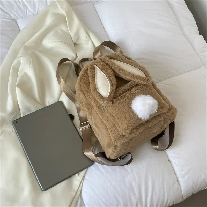 Cute Plush Bunny Backpack