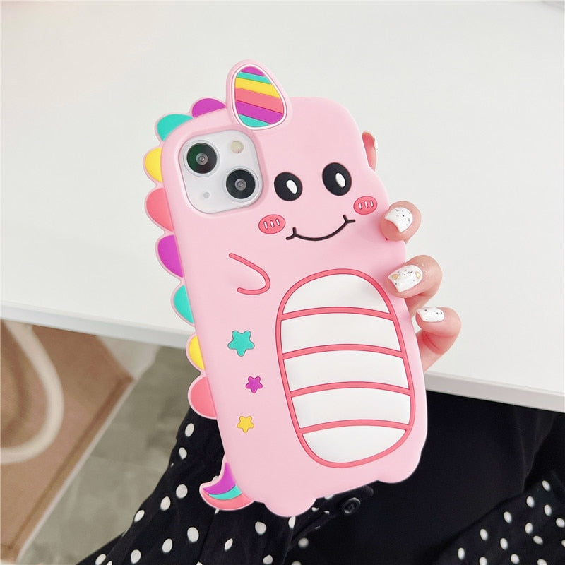 Cartoon Unicorn 3D iPhone Case