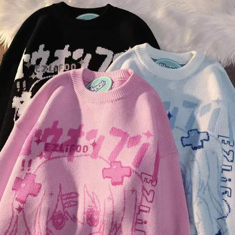 Japanese Harajuku Anime Sweater