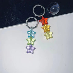Kawaii Rainbow Star Earrings
