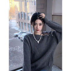 Y2K Grunge Oversized Sweater
