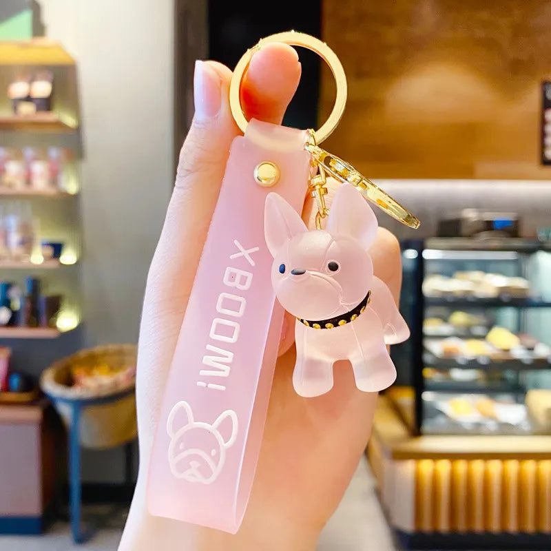Crystal Dog Keychain
