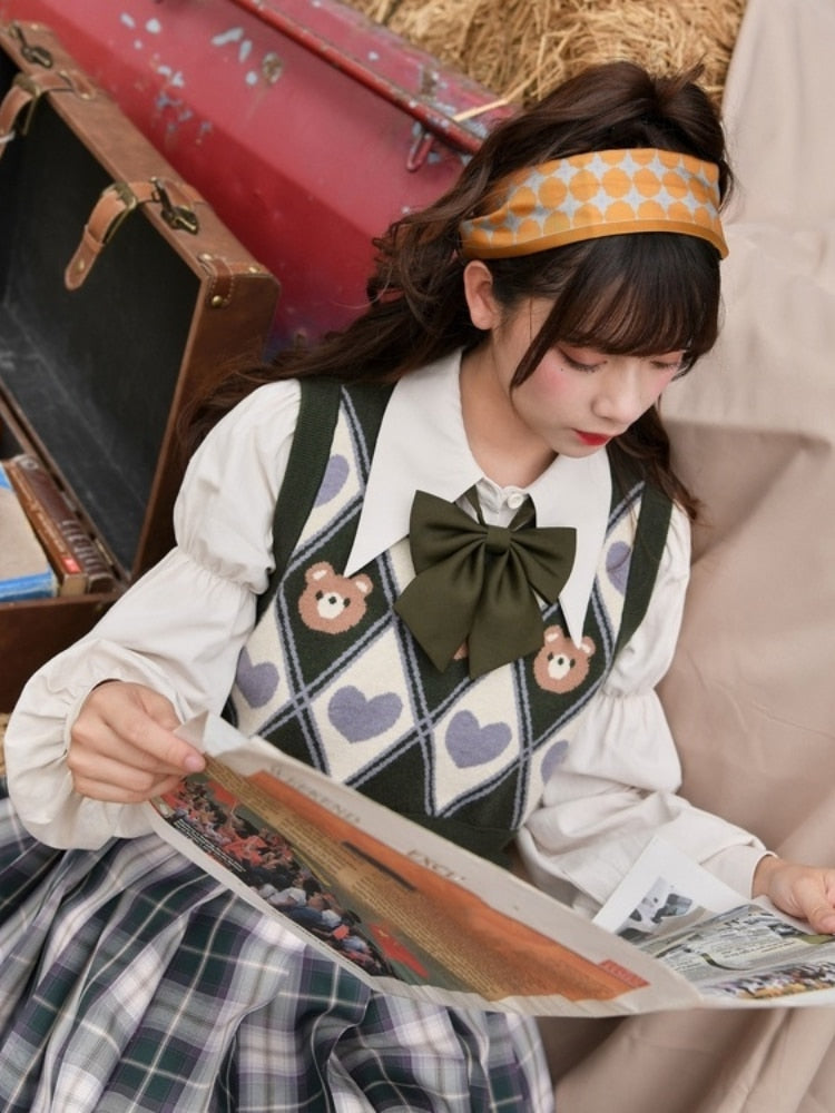 Kawaii Bear Sweater Vest