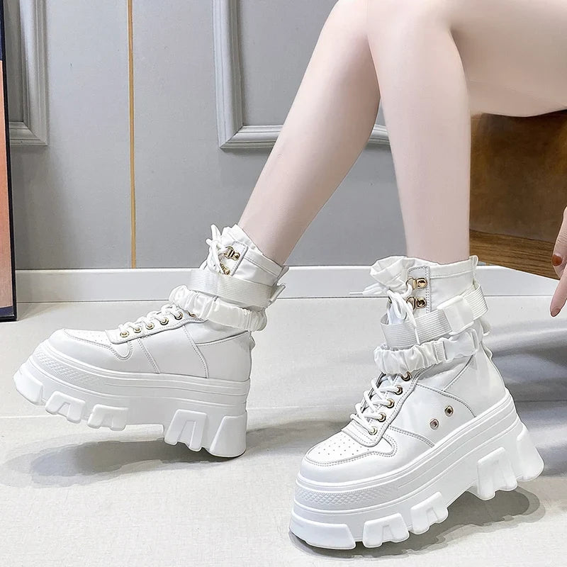 Punk Platform Motorcycle Boots