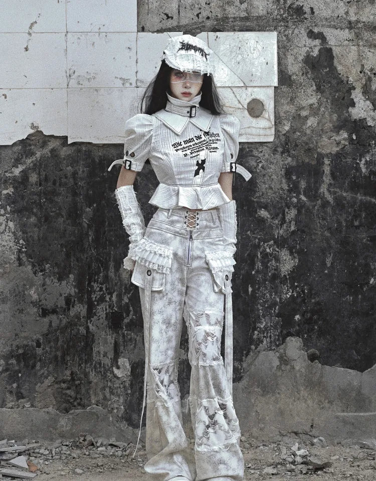 Ripped Two-Piece Cargo Pants