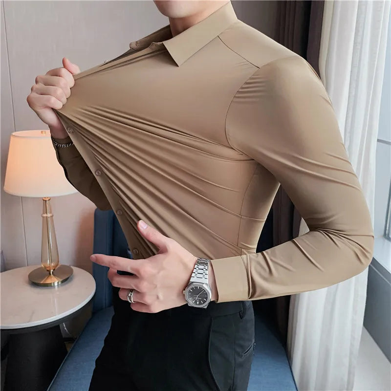 Rodney - Men's Long Sleeve Stretch Shirt