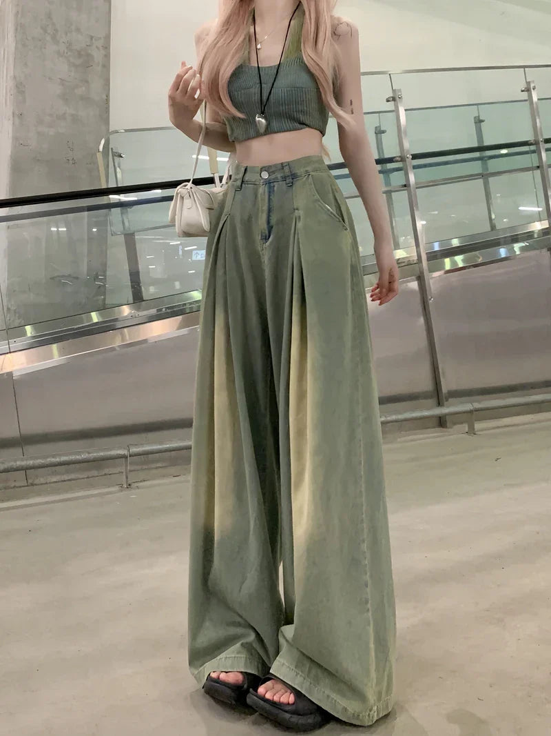 Grunge High Waist Baggy Jeans