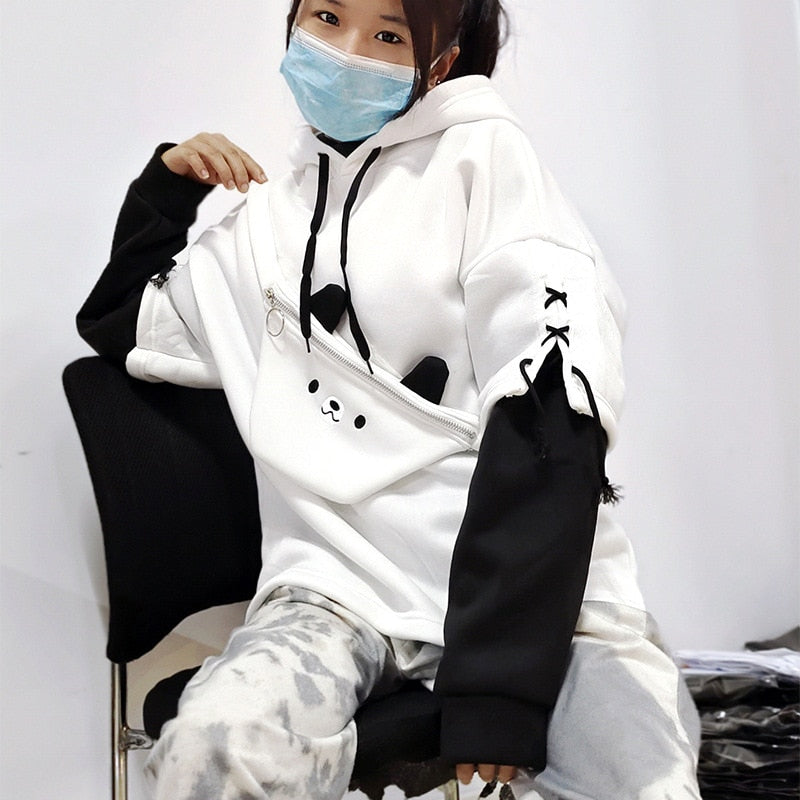 Harajuku Kawaii Bear Hoodie