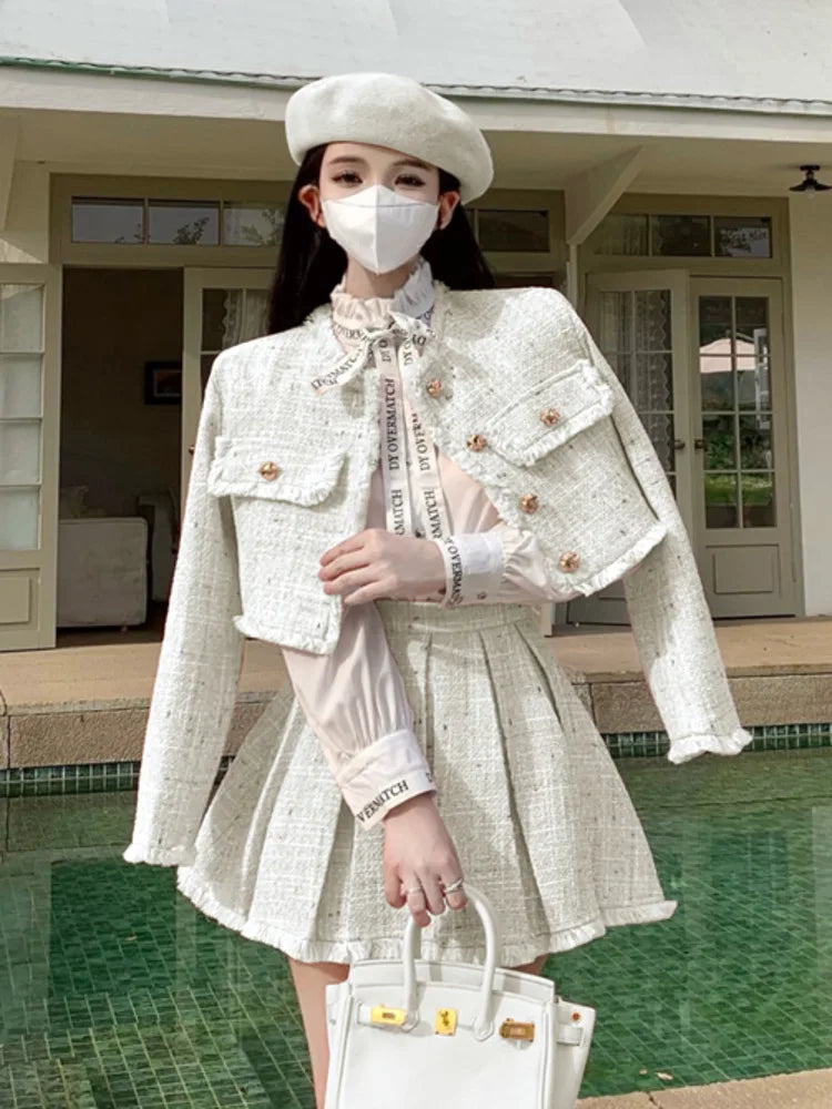 Korean Elegant 2 Piece Set - Jacket & Skirt