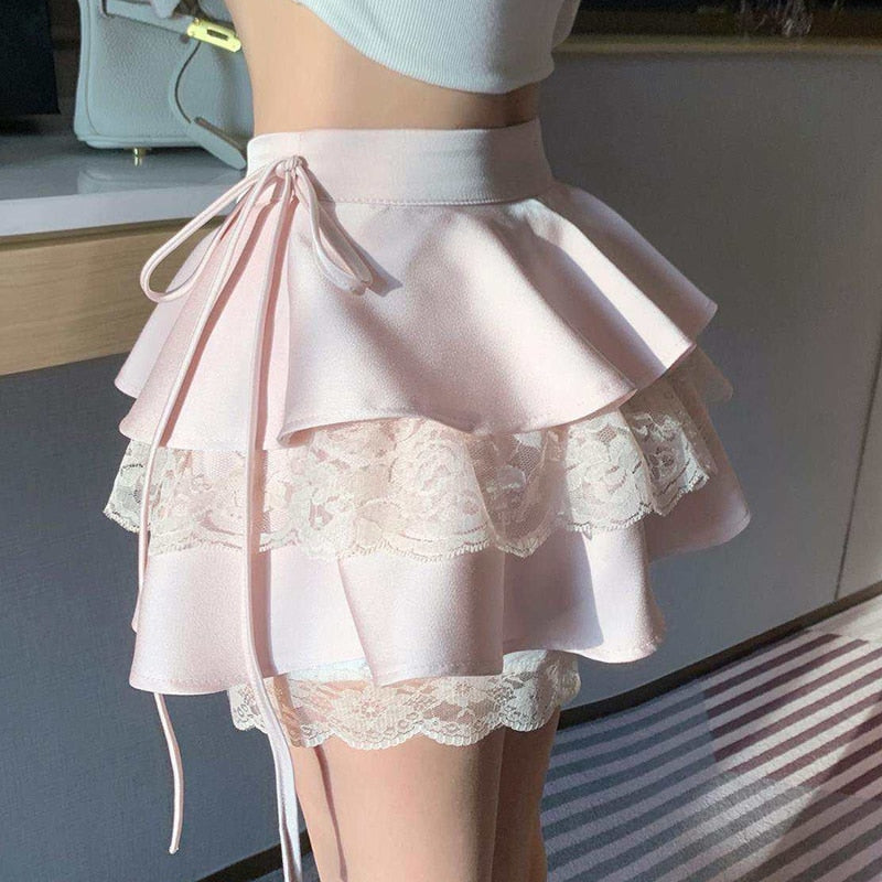 Ruffle Kawaii Mini Skirt