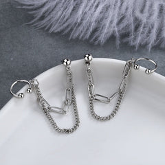 Double-layer Chain Earrings
