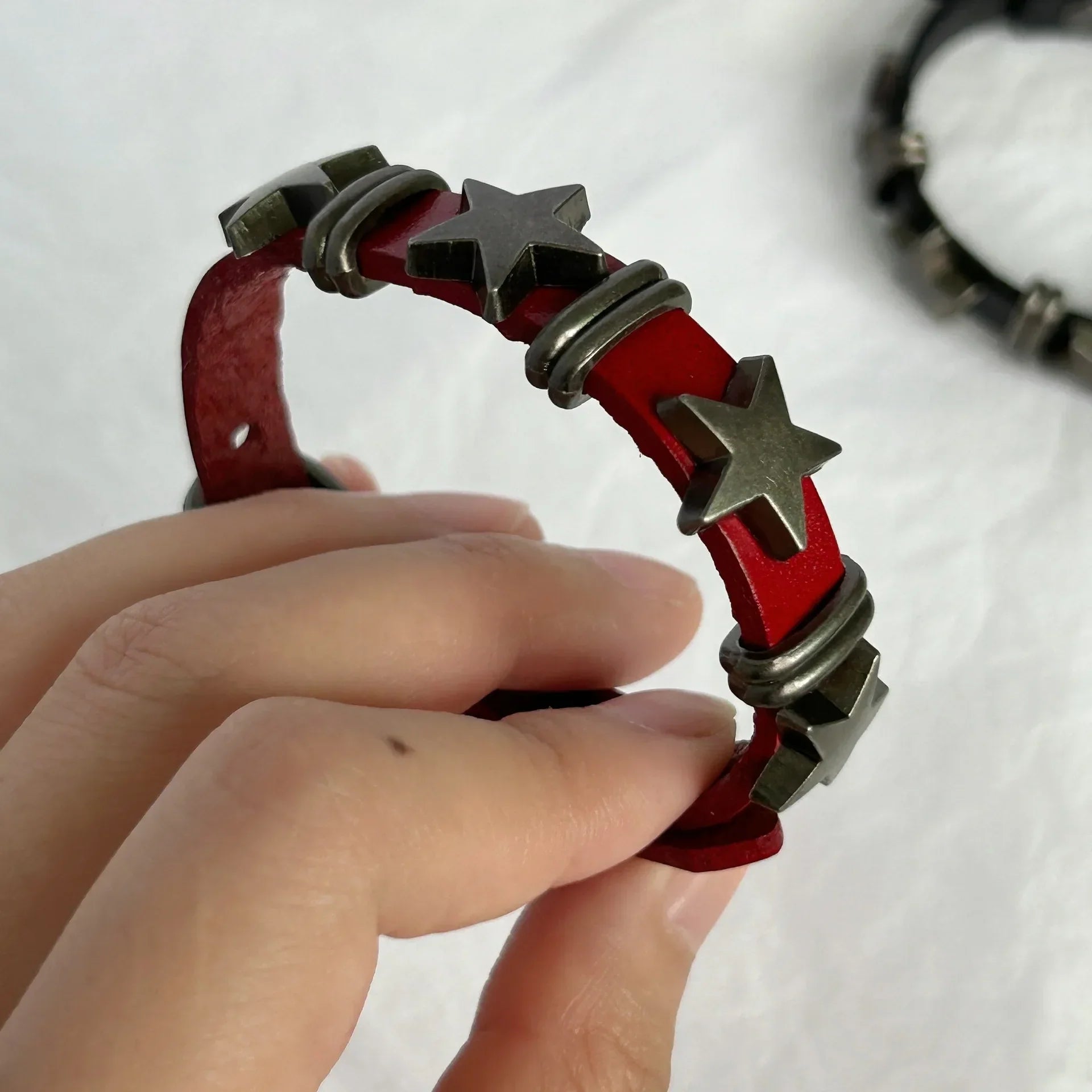 Vintage Star Leather Bracelet