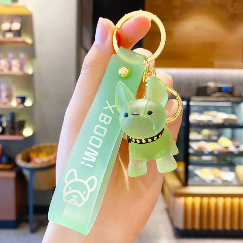 Crystal Dog Keychain