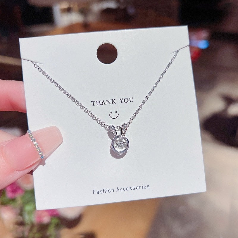 Cute Bunny Pendant Necklace