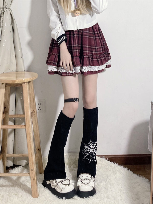 Y2k Goth Girl Japanese Leg Warmers