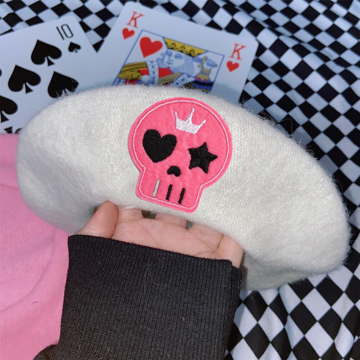 Harajuku Y2K Pink Heart Beret