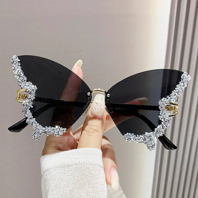 Cute Luxury Rimless Sunglasses