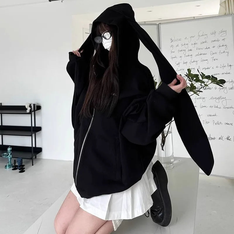 Kawaii Big Bunny Ears Oversized Hoodie