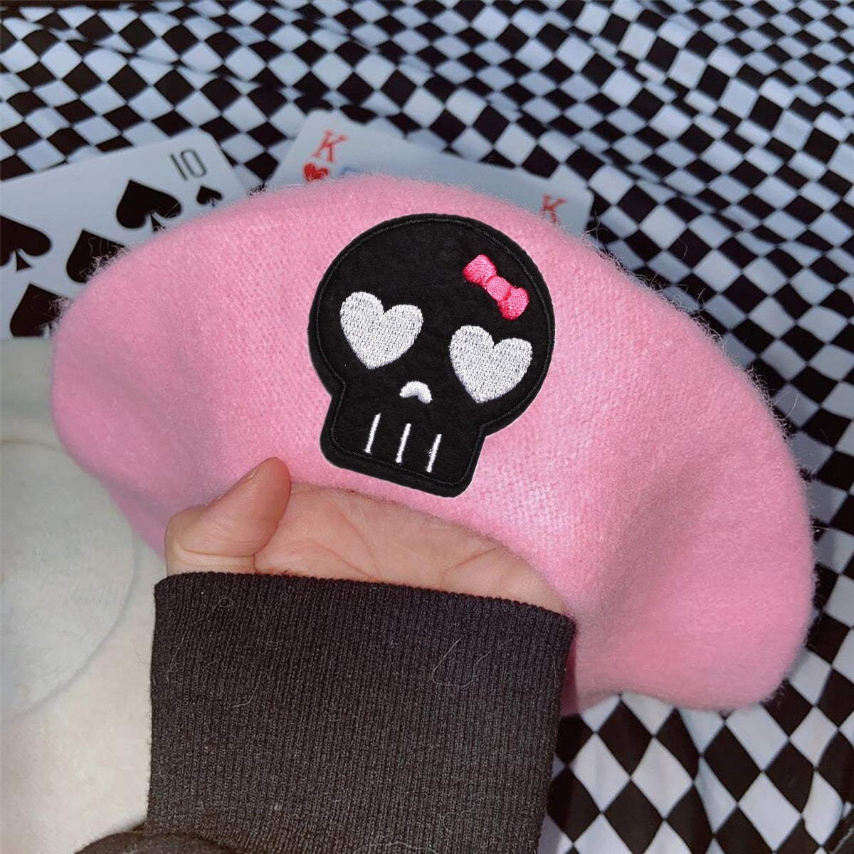 Harajuku Y2K Pink Heart Beret