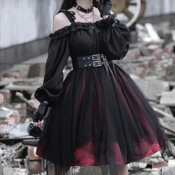 Gothic Lolita Long Sleeve Dress
