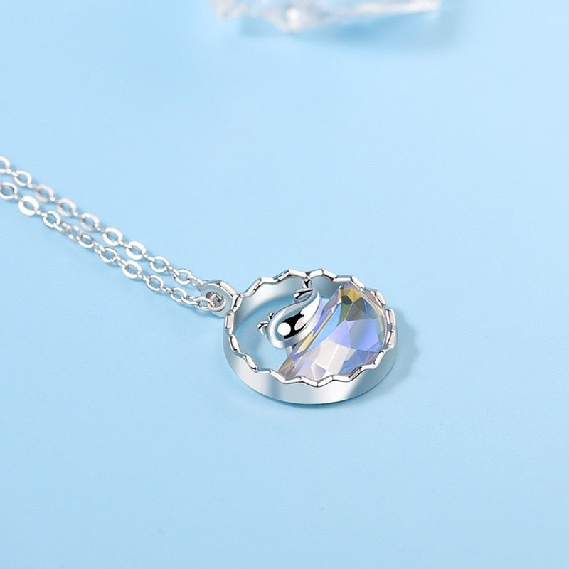 Cute Blue Whale Necklace
