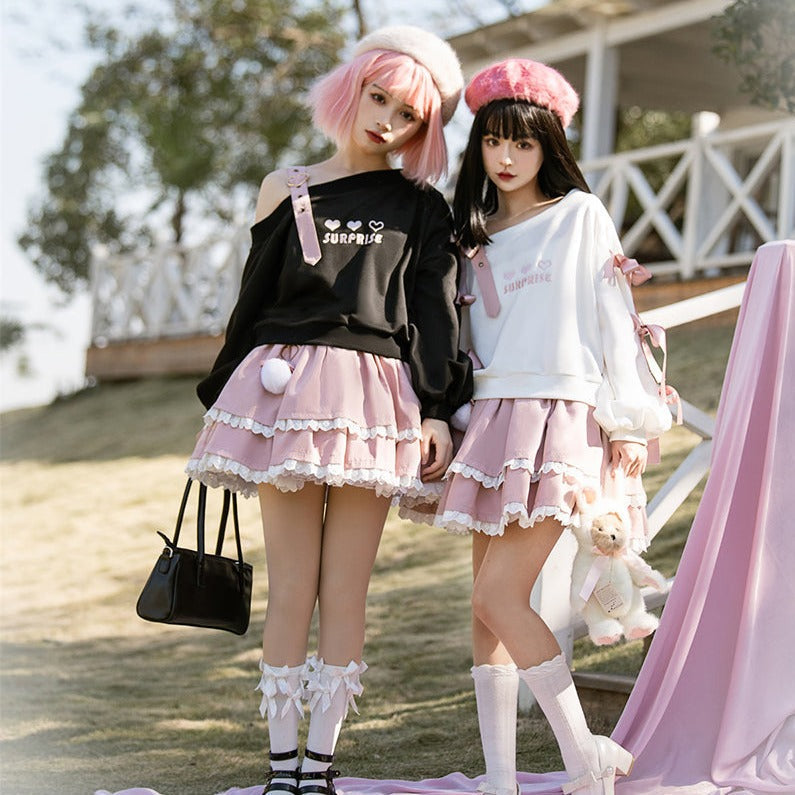 Pastel Goth Heart Sweater