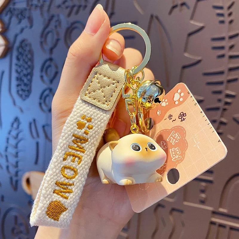 Cartoon Cat Keychain