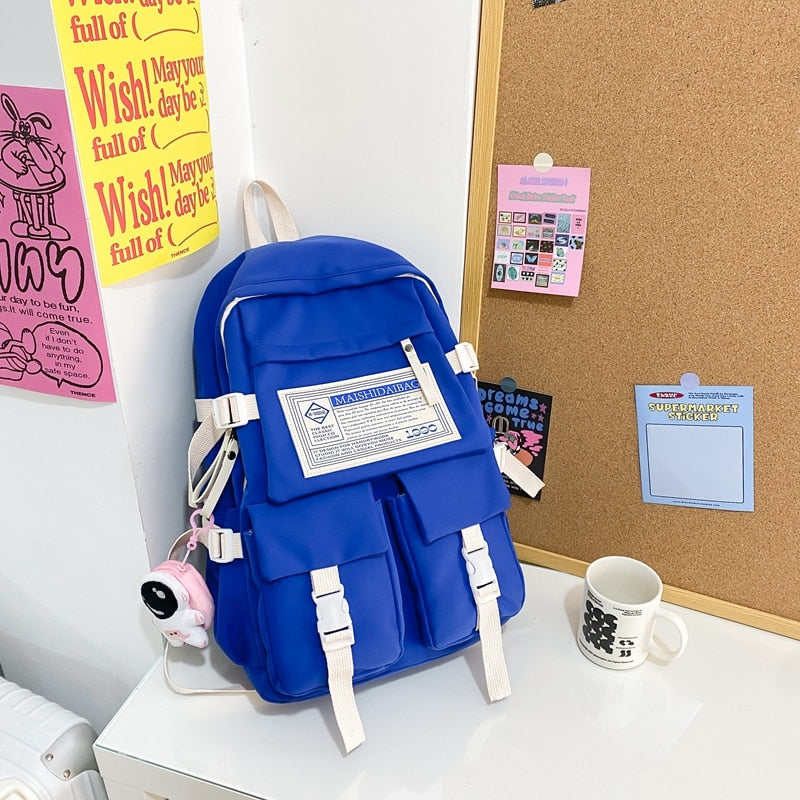 Multipocket Nylon Backpack