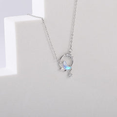 Crystal Moon Star Necklace