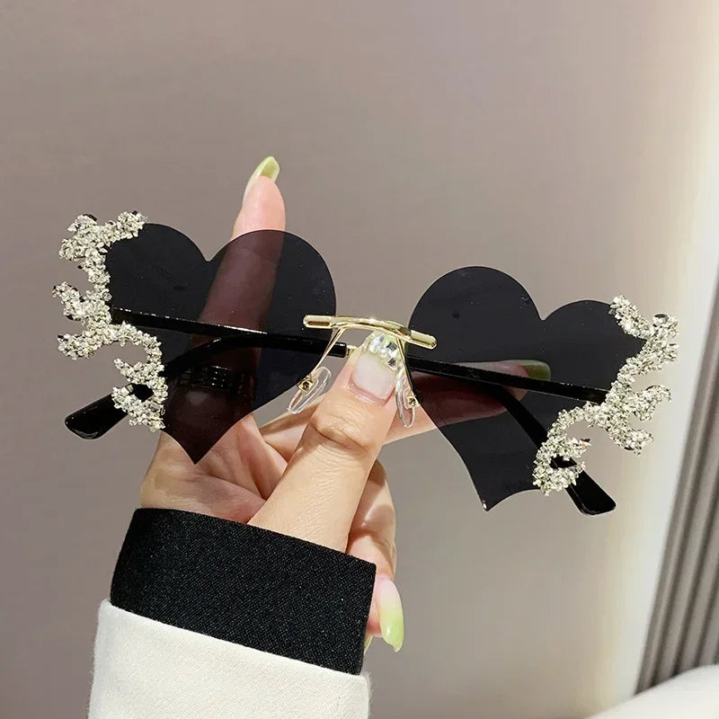 Cute Luxury Rimless Sunglasses