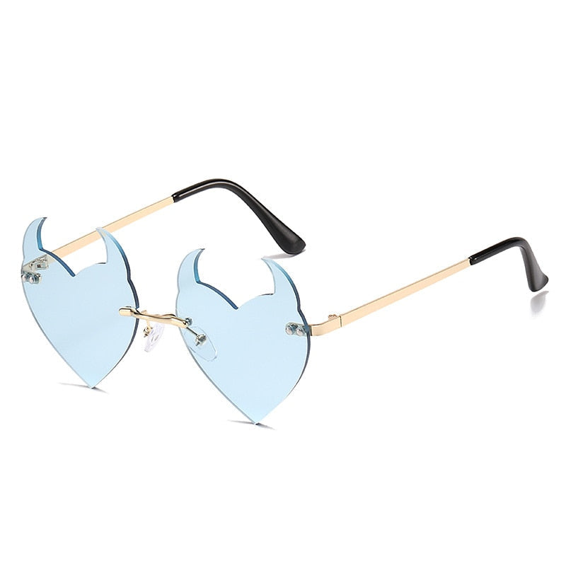 Devil Heart Shaped Glasses